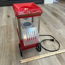 Rodas de máquina Nostalgia Electrics Movie Time máquina de fazer pipoca ar quente testadas!!! comprar usado  Enviando para Brazil