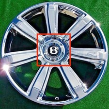 Tampa central Bentley cromada de fábrica fabricante de equipamento original Continental 21 roda elegante 3W0601165AP, usado comprar usado  Enviando para Brazil