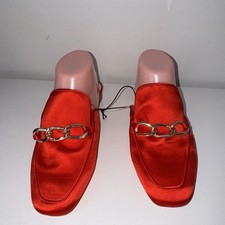 Red satin flat for sale  CHATHAM