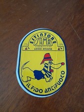 Adesivo vintage estintore usato  Macerata