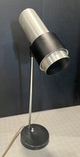 Luminária de mesa moderna vintage meados do século spot aço inoxidável e holofote preto comprar usado  Enviando para Brazil