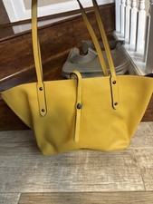 Bolsa tote COACH couro pebbled polido mercado AMARELO MOSTARDA comprar usado  Enviando para Brazil