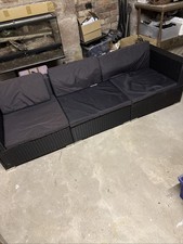 Rattan garden sofa for sale  THORNHILL