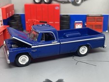 Capô de abertura de cama longo azul picape Dodge D-100 1961-1965 escala 1/64 comprar usado  Enviando para Brazil