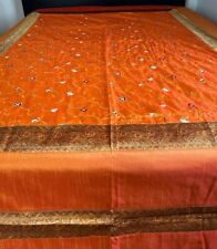 Couvre lit indien d'occasion  Orange
