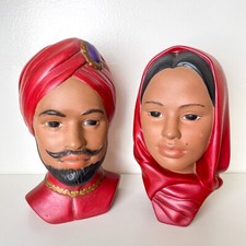 Vintage pair heads for sale  New Haven
