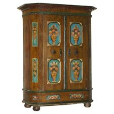 DESLUMBRANTE GUARDA-ROUPA DE CASAMENTO ALEMÃO ANTIGO RARO DATADO DE 1829-1851 PINTADO À MÃO comprar usado  Enviando para Brazil