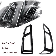 Tampa de ventilação de ar condicionado ABS fibra de carbono acabamento adequado para Ford Focus 2012-2017 comprar usado  Enviando para Brazil
