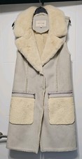 faux sheepskin gilet for sale  STOCKPORT