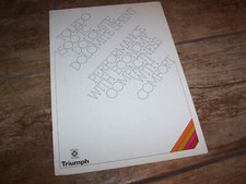 Catalogue brochure triumph d'occasion  Mitry-Mory