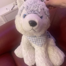 Husky dog plush for sale  HARLOW
