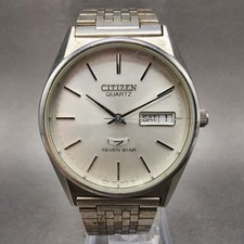 Relógio Citizen Seven Star masculino 35mm mostrador prata tom prata data do dia 4140435 NewBat comprar usado  Enviando para Brazil