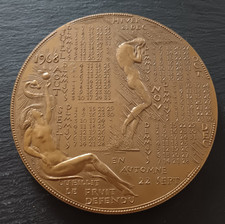 medaille bronze calendrier d'occasion  Plémet