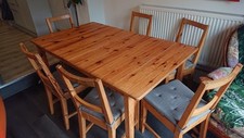 Extendable wooden dining for sale  NEWPORT