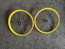 Bmx wheels. yellow for sale  GRIMSBY
