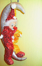Porzellan stoffpuppe clown gebraucht kaufen  Mörfelden-Walldorf