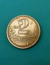 BRASILIEN 2 CRUZEIRO 1945 ⭐ KM# 559 comprar usado  Enviando para Brazil