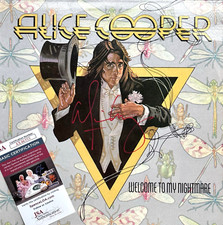 ALICE COOPER Assinado ORIGINAL WELCOME TO MY NIGHTMARE Disco de Vinil JSA CERTIFICADO DE AUTENTICIDADE comprar usado  Enviando para Brazil