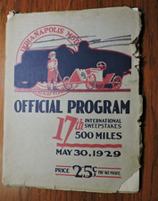 Indy 500 program for sale  Zionsville