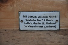 Altes emailschild stall gebraucht kaufen  Limbach-Oberfrohna