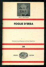 Whitman walt foglie usato  Asti
