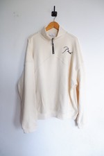 Kremowe swetry Rhude Quarter Zip Oversize | Rozmiar L na sprzedaż  Wysyłka do Poland