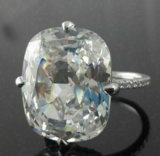 Almofada simulada 20,10 CT safira brilhante anel de aniversário da eternidade em prata 925 comprar usado  Enviando para Brazil