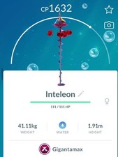 1x Gigantamax Inteleon Trade. Pokémon Go!!! comprar usado  Enviando para Brazil