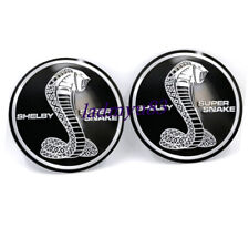 2X Decalques de Placa de Alumínio Emblema Emblema Emblema Redondo Preto para Shelby Cobra Snake 68mm comprar usado  Enviando para Brazil