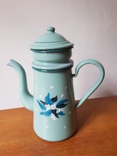 Cafetière émaillée décoré d'occasion  Pont-d'Ain