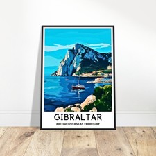 Gibraltar travel print for sale  UK