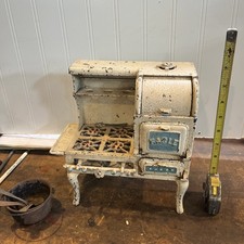 Antiga miniatura de ferro fundido amostra de vendedor casa de bonecas EAGLE fogão de brinquedo comprar usado  Enviando para Brazil