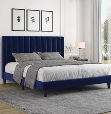 Blue velvet tufted for sale  Encino