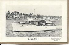 Usado, Barco c1950s RPPC "Almar" na Flórida, construído pela New York Company comprar usado  Enviando para Brazil