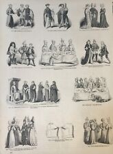 Antique costumes print for sale  TORRINGTON