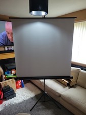 Projector screen inches for sale  TRIMDON STATION