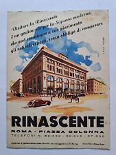 Rinascente roma depliant usato  Pietrasanta