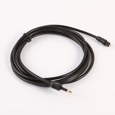 Cabo de áudio óptico digital 2m Toslink 3,5mm SPDIF fibra óptica plugue quadrado redondo comprar usado  Enviando para Brazil