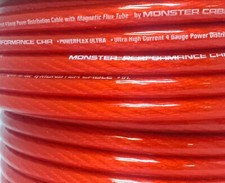 Monster Cable 300 PowerFlex 4 AWG fio de alimentação de alto desempenho - 20 pés vermelho comprar usado  Enviando para Brazil