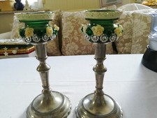 Kerzenleuchter grünglas handm gebraucht kaufen  Ludwigsstadt