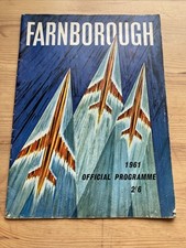 1961 programme farnborough for sale  IPSWICH