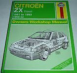 Haynes manual.citroen zx.1991 for sale  HUDDERSFIELD