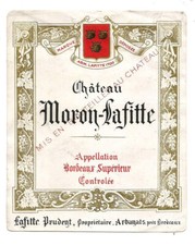 Etiquette chateau moron d'occasion  Villenave-d'Ornon