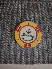 Stanley casino chip for sale  WIGSTON