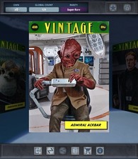 Usado, DIGITAL Topps Star Wars - VINTAGE Série 2 Verde Cromado - ADMIRAL ACKBAR comprar usado  Enviando para Brazil