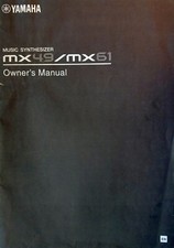Teclado sintetizador de música Yamaha MX49 e MX61 livro manual do proprietário original comprar usado  Enviando para Brazil