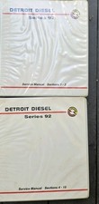 Conjunto de 2 fichários Detroit Diesel 1-15 seções série 92 loja manual de serviço do motor comprar usado  Enviando para Brazil
