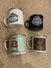 Enamel camping cups for sale  LYDNEY