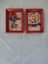 Quadretti vetro disegnato usato  Capoterra