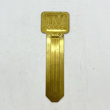 Vintage Original Embossed Brass TV Guide Bookmark Page Marker comprar usado  Enviando para Brazil